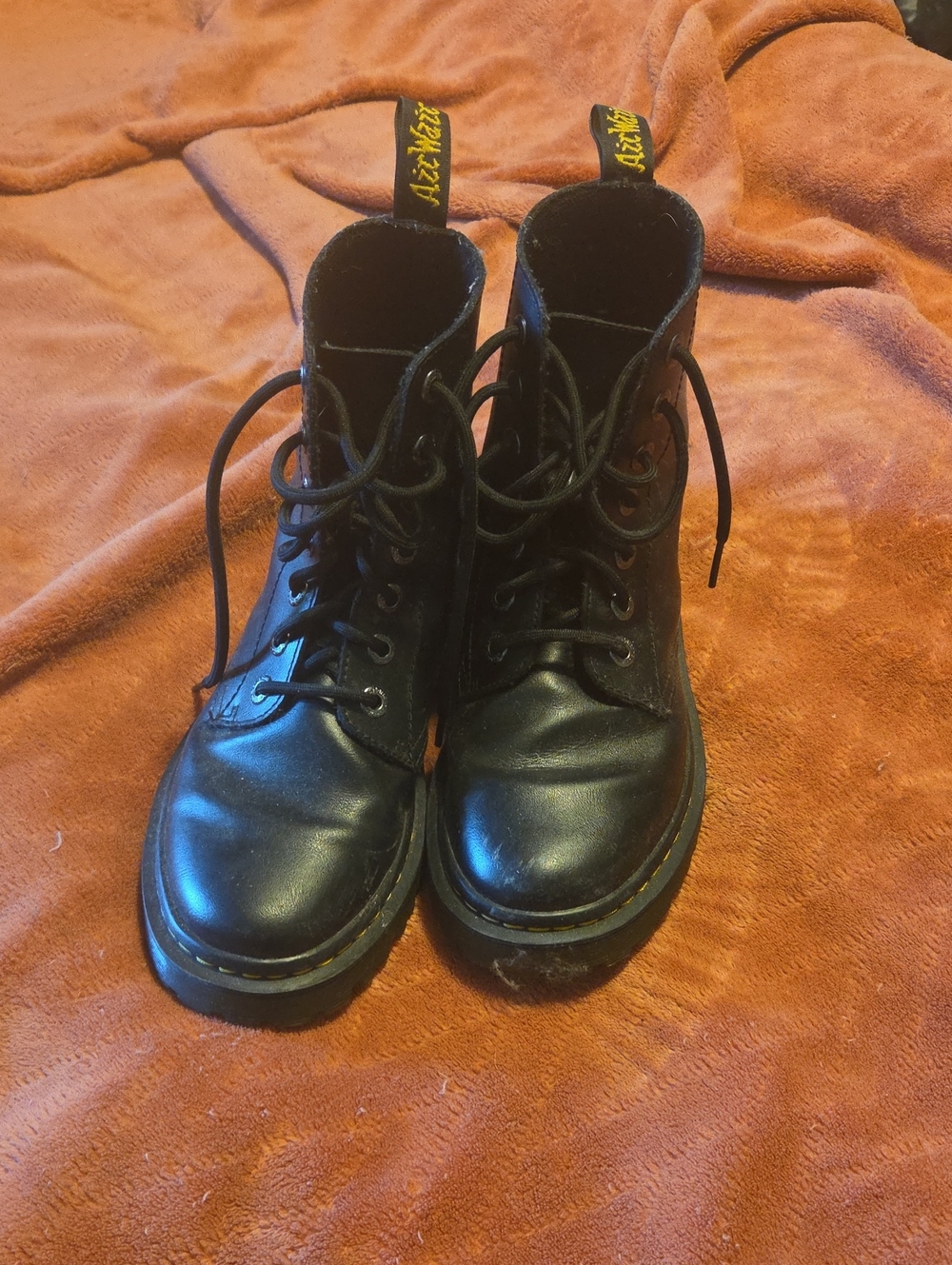 Black Lace-Up Combat Boots - Dr. Martens